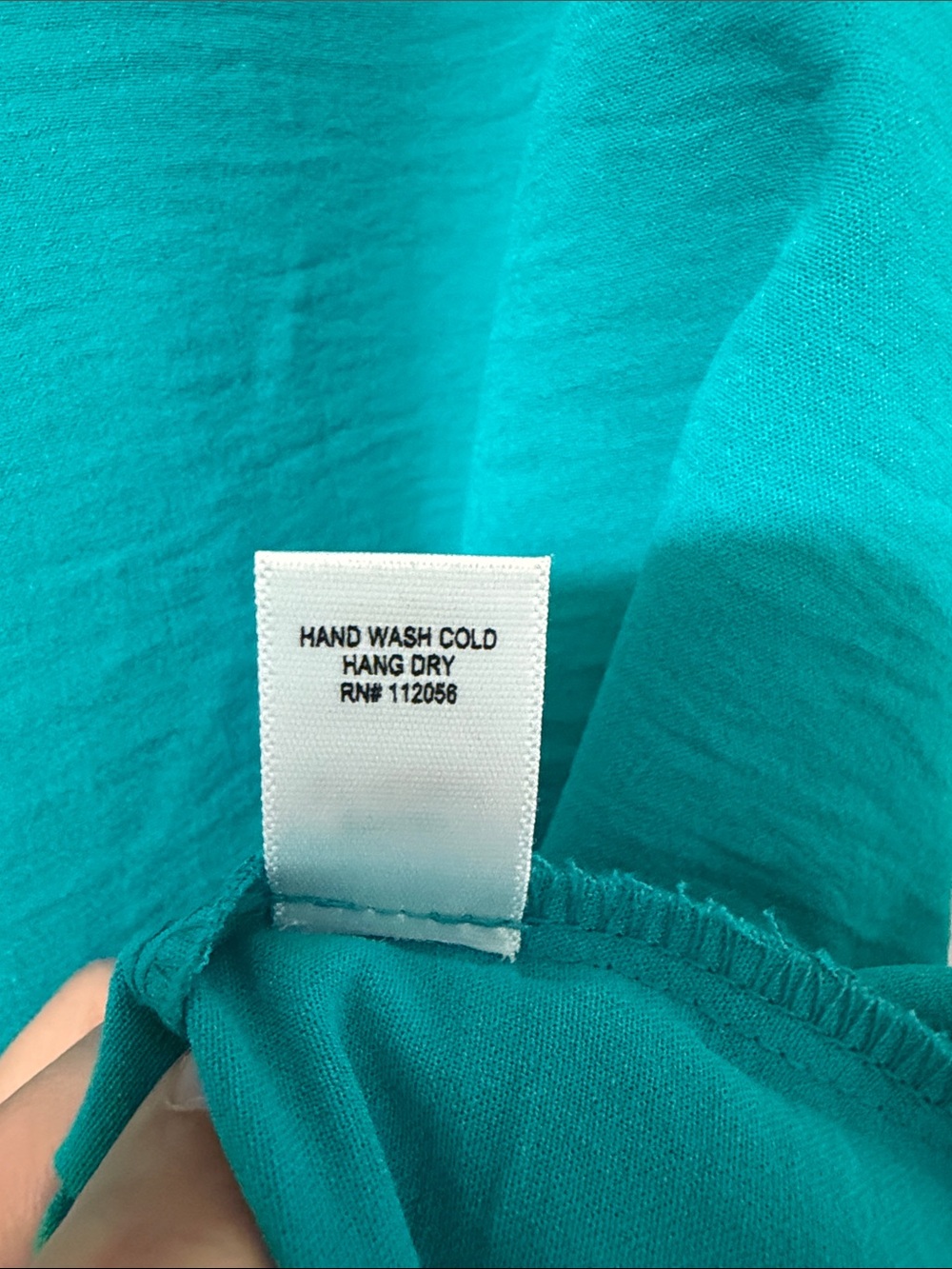 Zenana Teal Split-Front Short-Sleeve Blouse - Picture 6 of 7